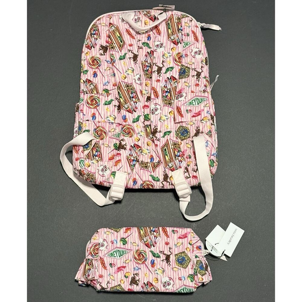Vera Bradley Harry Potter Honeydukes Large Backpack Cosmetic Makeup Bag Set NWT - Picture 6 of 12